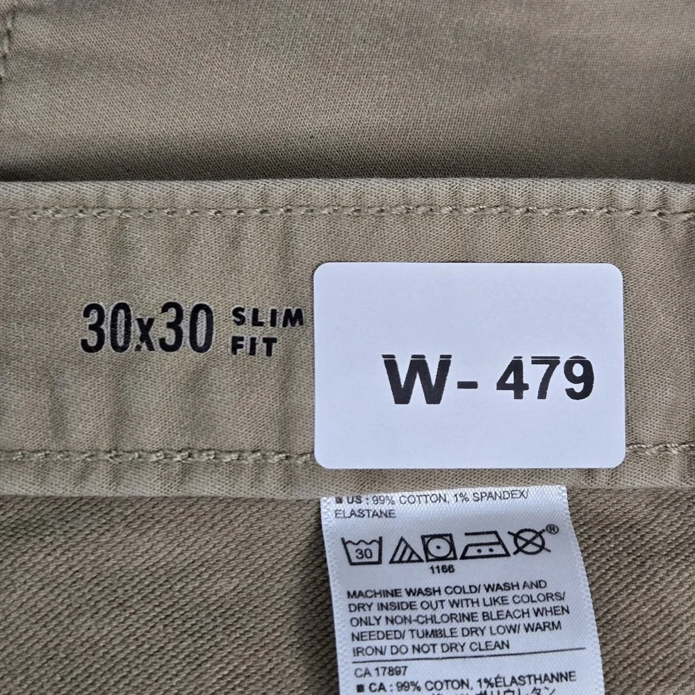 Banana Republic Men Jeans 30X30‎ Khaki Denim Chino Travel Jean  Slim